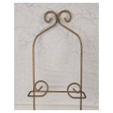 Decorative Gold Metal Triple Plate Display Holder Decorative Gold Metal Triple Plate Display Holder