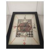 Framed Jack of Cards Wall Clock Framed Jack of Cards Wall Clock