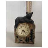 Black Bear Forest Scene Desk Clock Black Bear Forest Scene Desk Clock