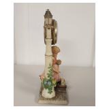 Crosa Lamp Post Clock with Figurine Crosa Lamp Post Clock with Figurine