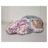 Hand Painted Chinese Porcelain Rabbit Figurine Hand Painted Chinese Porcelain Rabbit Figurine