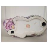 Hand Painted Chinese Porcelain Rabbit Figurine Hand Painted Chinese Porcelain Rabbit Figurine