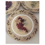 Grape Design Decorative Plates Set Grape Design Decorative Plates Set