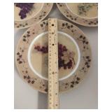 Grape Design Decorative Plates Set Grape Design Decorative Plates Set