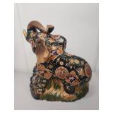Japanese Satsuma Ceramic Elephant Figurine Japanese Satsuma Ceramic Elephant Figurine