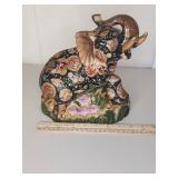 Japanese Satsuma Ceramic Elephant Figurine Japanese Satsuma Ceramic Elephant Figurine