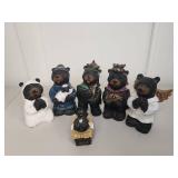 Decorative Black Bear Nativity Set - 6 Piece Collection Decorative Black Bear Nativity Set - 6 Piece Collection
