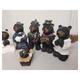 Decorative Black Bear Nativity Set - 6 Piece Collection Decorative Black Bear Nativity Set - 6 Piece Collection