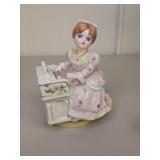 Schmid Piano Girl Musical Figurine Schmid Piano Girl Musical Figurine