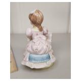 Schmid Piano Girl Musical Figurine Schmid Piano Girl Musical Figurine
