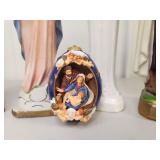 Religious Figurine Collection with Nativity Egg Religious Figurine Collection with Nativity Egg