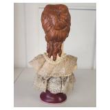 Victorian Style Mannequin Head with Lace Collar Victorian Style Mannequin Head with Lace Collar