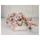 Pink Cherry Blossom Tree with Brass Bells Pink Cherry Blossom Tree with Brass Bells