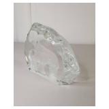 Glass Polar Bear Figurine Glass Polar Bear Figurine