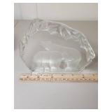 Glass Polar Bear Figurine Glass Polar Bear Figurine