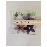 Handcrafted Floral Glass Dish Handcrafted Floral Glass Dish