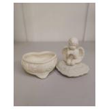 White Porcelain Angel Trinket Box White Porcelain Angel Trinket Box