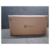 11 Inch Tabletop Christmas Tree with Sparkling Glitter - Battery Operated Acrylic Lighted Christmas Tree for Home Office Fireplace Christmas Holiday Decoration Festive Decor Gift, White Glow