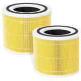 Fil-fresh Core 300 Replacement Filter, Compatible with LEVOIT 300 and Core 300S Air Purifier, Ideal for Pet Care, H13 True HEPA Filters and Activated Carbon, Replace Core 300-RF-PA, 2-Pack
