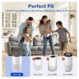 Fil-fresh Core 300 Replacement Filter, Compatible with LEVOIT 300 and Core 300S Air Purifier, Ideal for Pet Care, H13 True HEPA Filters and Activated Carbon, Replace Core 300-RF-PA, 2-Pack