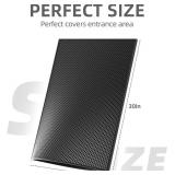 ESTHELLO Cat Litter Mat Large, Cat Litter Trapping Mat, Honeycomb Double Layer Design, Easy to Clean,Washable (30  x 24  Black