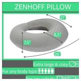 Gaming Pillow for Lap and Arm Rest Support   Crochet Reading Cushion with Arms, Bed Rest & Couch Back Support for Adults (2 Covers, Black+Grey)