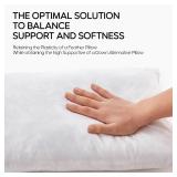 Feather Throw Pillow Inserts Set of 4, Soft Fluffy Square 18 x 18 Inches Decorative Pillow Insert, Feather and Down Euro Pillows for Bed, Couch and Cushion