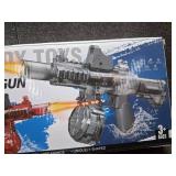 Electric Water Guns for Kids Adults, Transparent Automatic Squirt Guns, Powerful Water Squirt Gun with 28-32 FT Long Range, Summer Outdoor Beach Swimming Pool Party Toys for Boys Girls Adults (Black)