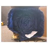 Large Outdoor Waterproof Blanket Extra Thick Fleece Stadium Blanket for Camping, Car, Pet, Picnics - Windproof, Wearable, Machine Washable 80' x 58' (Dark Blue)