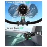 Stroller Fan Portable, Personal Fan for Travel, Digital display, Detachable 5 Speeds Rechargeable 360  Rotate Flexible Tripod Fan, For Home Office Stroller Camping - Black