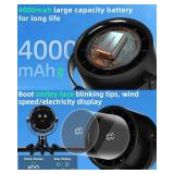 Stroller Fan Portable, Personal Fan for Travel, Digital display, Detachable 5 Speeds Rechargeable 360  Rotate Flexible Tripod Fan, For Home Office Stroller Camping - Black