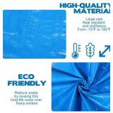 16x25 FT Oval Pool Cover for Above Ground Pools,Solar Oval Pool Cover Protector with Drawstring for Cold and UV Resistant,Dustproof -All-Weather Protection(Cover Size:19 x 27.8FT)