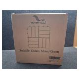 Acacia Wood Decking Tiles 9PCS - Easy Snap Interlocking Deck Tiles for Patio Poolside Balcony Decor - All Weather Waterproof Flooring for Indoor & Outdoor (Round Joints)