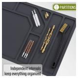 Gun Cleaning Mat for Rifle Shotgun, Mat Plus, Grey, 36' x 10', with Magnetic, Anti-Slip, Multiple Pockets, Large Size Repair Mat