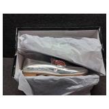 Blondo Waterproof Benita Platinum Metal Slipper Shoe Women Size 8