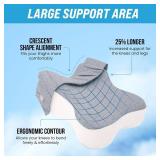 Lumia Wellness Orthopedic Long 14' Knee Pillow for Side Sleepers, Contoured Support Thighs & Knees for Sciatica,Back Hip - Soothing Joint Pain Relief, Leg Pillow for Pregnancy (Gray)