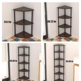 4 Tier Corner Shelf Corner Shelves Shelf for Living Room Decor  Kitchen Shelves Shelf Liners for Kitchen cabinets Non-Adhesive Book Shelf