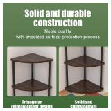 4 Tier Corner Shelf Corner Shelves Shelf for Living Room Decor  Kitchen Shelves Shelf Liners for Kitchen cabinets Non-Adhesive Book Shelf