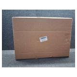 2-Tier Vanity Organizer Trays with Handles and Wheels, Cosmetic Storage Display (Ceramic White)