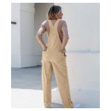 luvamia Corduroy Overalls for Women Bib Straight Leg Baggy Carpenter Adjustable Strap Fall Jumpsuit Overalls with Pocket