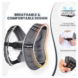 Fragraim Weighted Vest for Women Men - 8lb/10lb/12lb/16lb/22lb/25lb/30lb Weight Vest with Reflective Stripe, Detachable Phone Pouch, Ideal for Walking, Strength Training, Running, Workout, Cardio