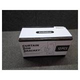 Antimbee 16 Pack Transparent Curtain Rod Bracket, No Drilling Adhesive Curtain Rods Holders for Max 18LB Load Capacity, Nail Free Curtains Rod Hooks for for Bathroom, Living Room, Kitchen