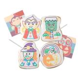 WANDERCRUMB | Monster Cookie Decorating Kits | 8 Jumbo cookies + 8 edible color palletes + brushes   Monster Gifts for Kids, Kids Cookie Decorating Kit, Paint Your Own Sugar Cookie Individually Wrappe