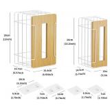 2 Pack Grocery Bag Holder for Plastic Bags - Wall Mount Kitchen Plastic Bag Holders for Grocery Bags - Bag Holder for Kitchen,Under Sink,Pantry and Garage,White