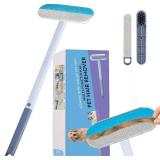 Pet Hair Remover for Furniture   23.2Inch Reusable Dog & Cat Hair Removal Brush, Washable Lint Cleaner with Long Handle, 4-in-1 Pet Hair Remover for Couch, Carpet, Clothes & Bedding