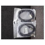 XLR to 1/4' TRS Cable 2 Pack, 6.6ft Balanced 3-Pin Microphone Cable, Gold-Plated 1/4 Inch to XLR Male to Female Cord for Professional Audio, Studio Recording & Live Sound