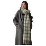 Women Long Plaid Chunky Scarf Oversized Big Thick Soft Blanket Scarf Cold Weather Winter Warm Wrap Shawl Ladies Gifts