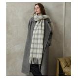 Women Long Plaid Chunky Scarf Oversized Big Thick Soft Blanket Scarf Cold Weather Winter Warm Wrap Shawl Ladies Gifts