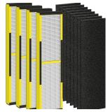 4 Pack FLT4825 Filter B Replacement Compatible with Germ Guardian Air Purifier, ac4825e Replacement Filter Fit for Germguardian Air Purifier AC4825 AC4825E AC4825W AC4300 AC4800 AC4900 AC4850