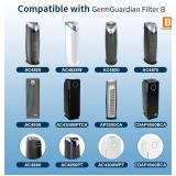4 Pack FLT4825 Filter B Replacement Compatible with Germ Guardian Air Purifier, ac4825e Replacement Filter Fit for Germguardian Air Purifier AC4825 AC4825E AC4825W AC4300 AC4800 AC4900 AC4850